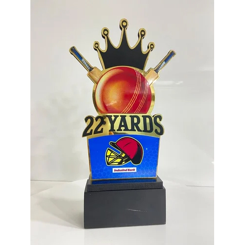 Custom Designed Cricket Trophy