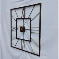 Square Metal Wall Clock