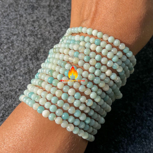 Amazonite 4 MM  Bead Stretchy Bracelets