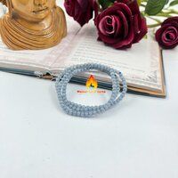 Angelite  4 MM  Bead Stretchy Bracelet