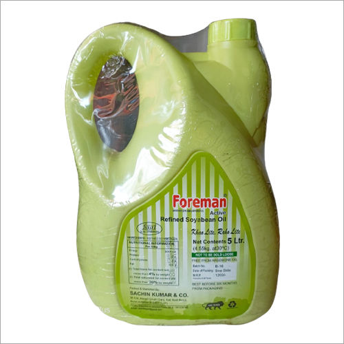 5L Foreman Refined Soyabean Oil Packaging Size: 5 Litre