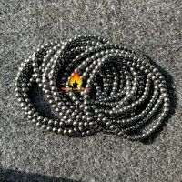 Black Obsidian 4 MM  Beads Stretchy Bracelet