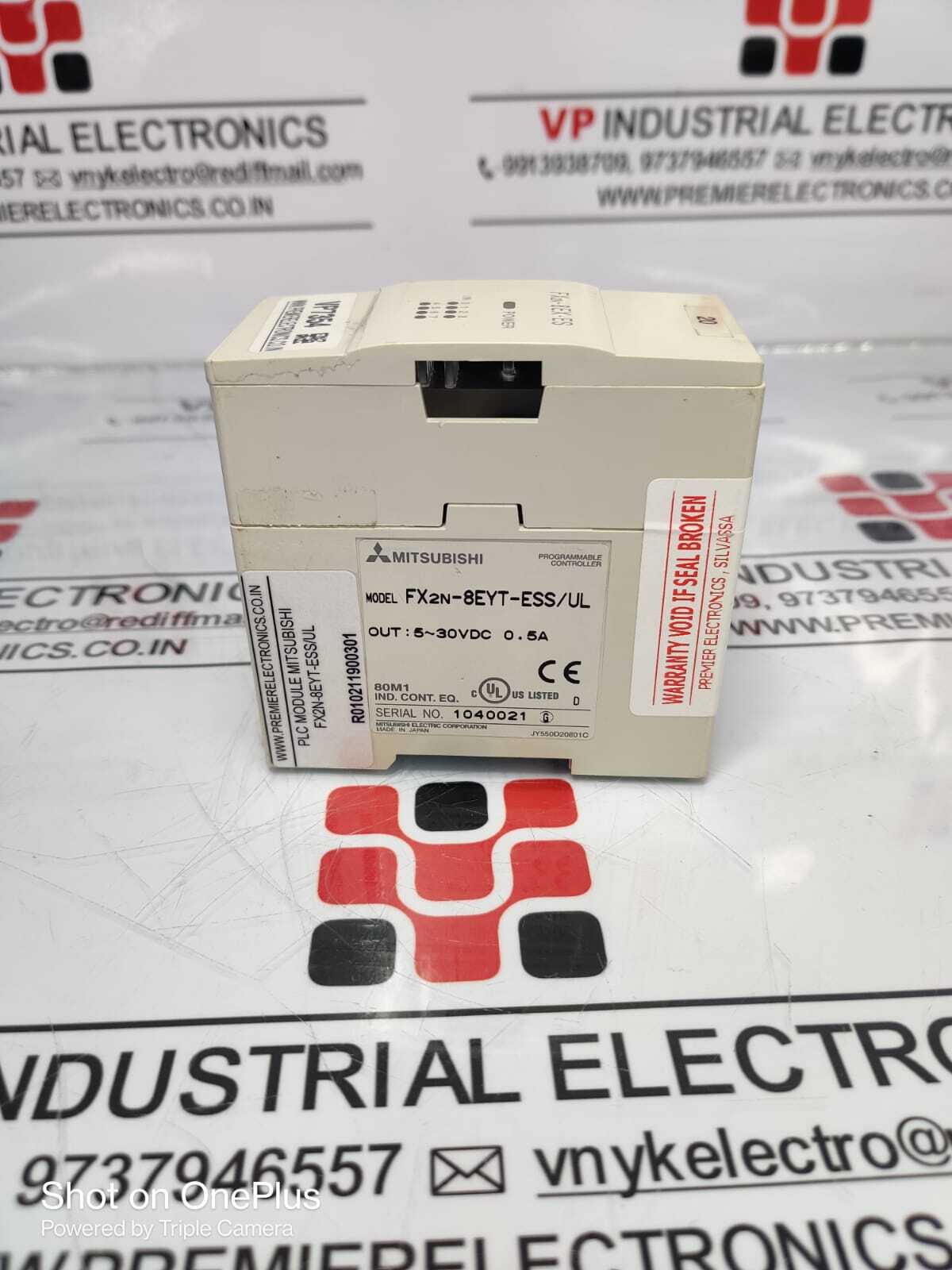 MITSUBISHI PLC ANALOG MODULE FX2N-8EYT-ESS-UL