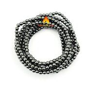 Hematite 4 MM  Bead Stretchy  Bracelet