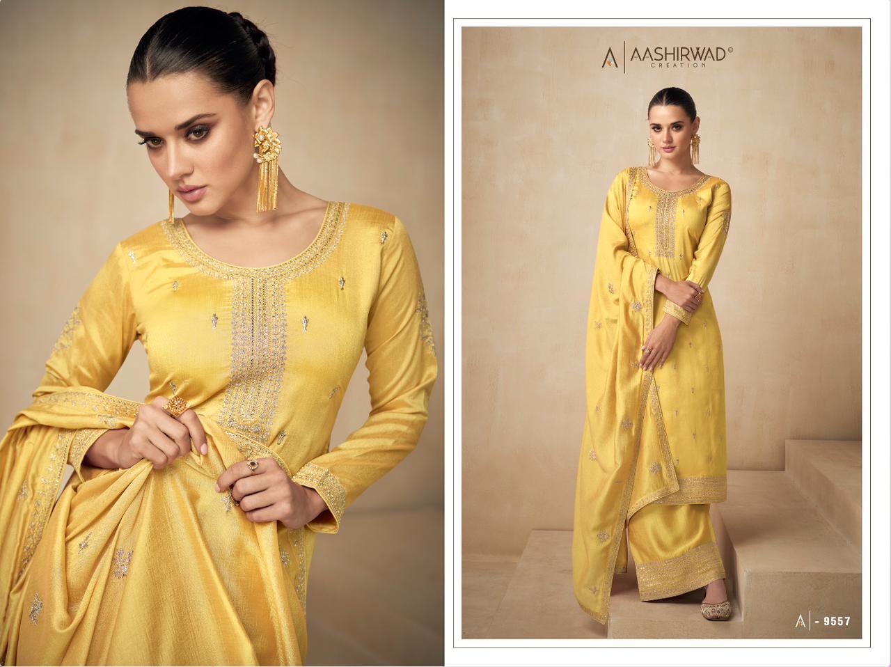 Premium Silk Designer Punjabi Suits