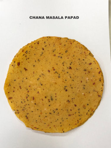 Chana Masala Papad