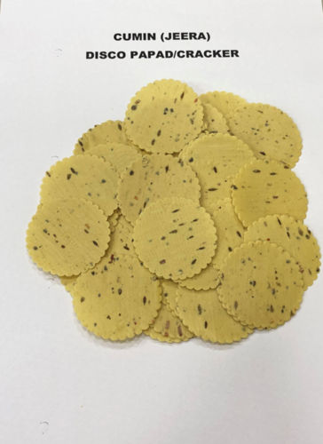 Good Quality Cumin Jeera Disco Papad-Cracker