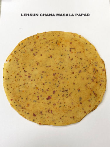 Lehsun Chana Masala Papad