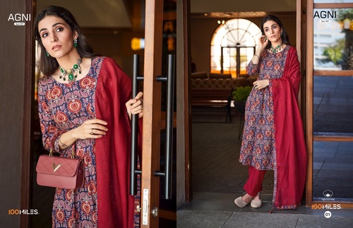 Pure Cotton Flared Kurti pant set