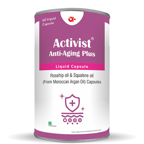 Activist Anti Aging Plus Liq 60 Skin Care Supplements Capsules - Ingredients: Rosehip Oil | Squalene Oil