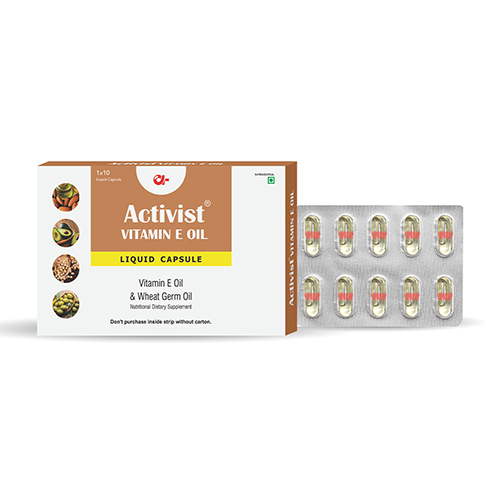 Activist Vitamin E Strip 30 Liquid Capsules - Shelf Life: 18 Months
