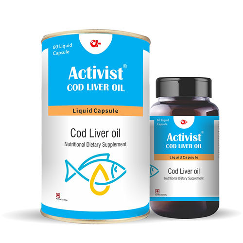 Activist Cod Liver 60 Liquid Capsules - Shelf Life: 18 Months