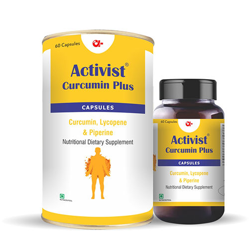 Activist Curcumin Plus 60 Capsules - Shelf Life: 18 Months