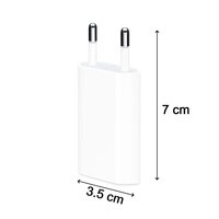 USB WALL CHARGER FOR ALL IPHONE ANDROID SMART PHONES (ADAPTOR ONLY) (7425)