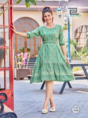 Short Rayon Kurtis