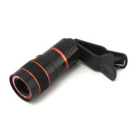 CLIP-ON 8X OPTICAL ZOOM TELESCOPE PHONE CAMERA LENS (0319)