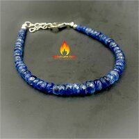 Kyanite  925 Sterling Silver Bead Bracelet