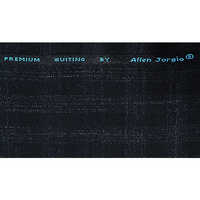 Mens Black Polyester Viscose Pant Fabric