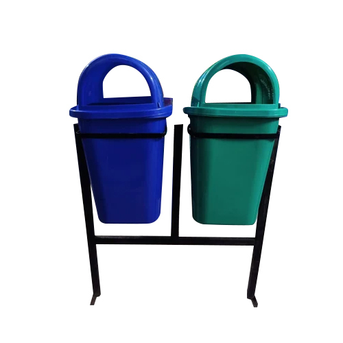 Blue And Green Plastic Swach Bharat Dustbin