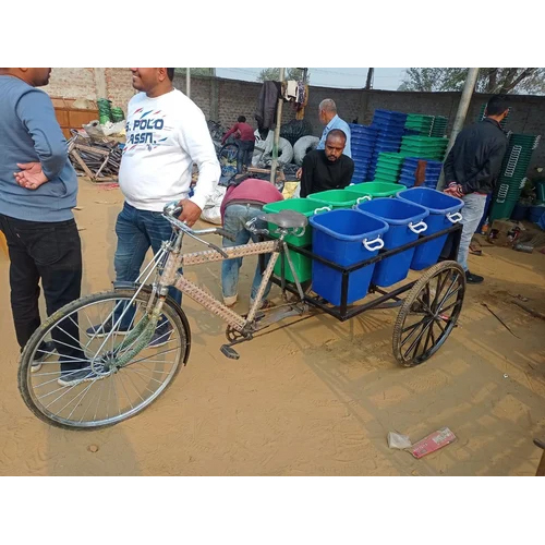 6 Bins Pedal Rickshaw Garbage Loader