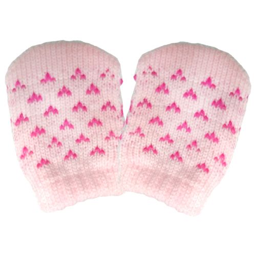 Acrylic Wool Mitten Gloves