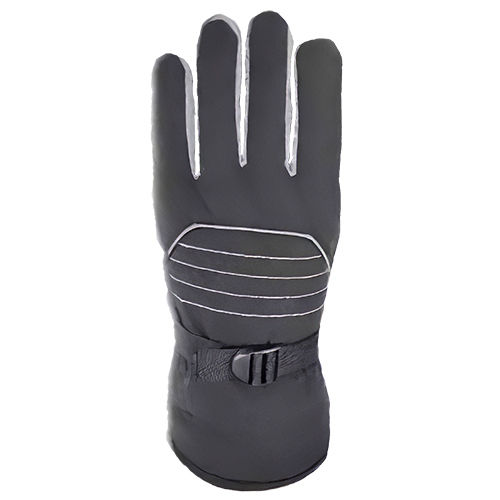 Grey Tafta Fabric Double Layered Mobile Touch Gloves