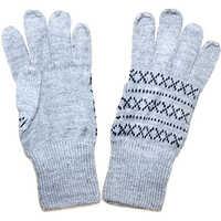 Mens Acrylic Wool Gloves - Cotton Blend, Multicolored | Cool Pass, Interlock Lining, Knit Wrist, Quick Dry, Washable, Full Finger, Household Use