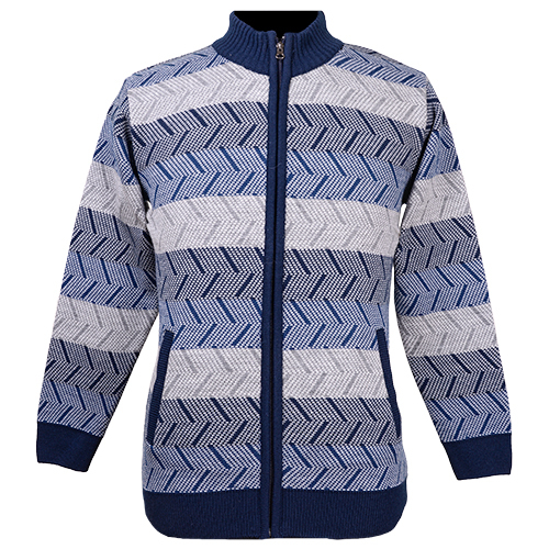 Mens Woolen Zipper Pullover