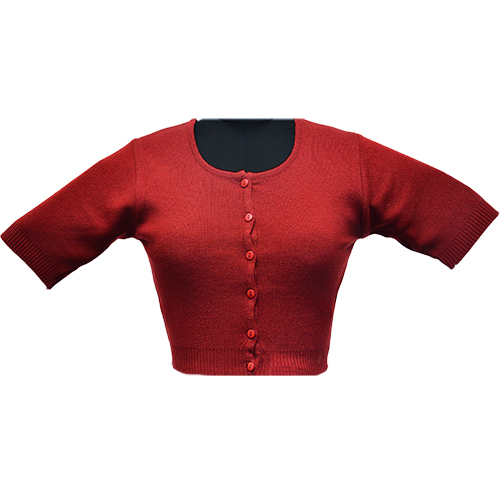 Woomen Half Sleeve Woolen Blouse