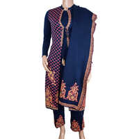 Woolen Kurti Plazzo Set - Color: Mutlicolored
