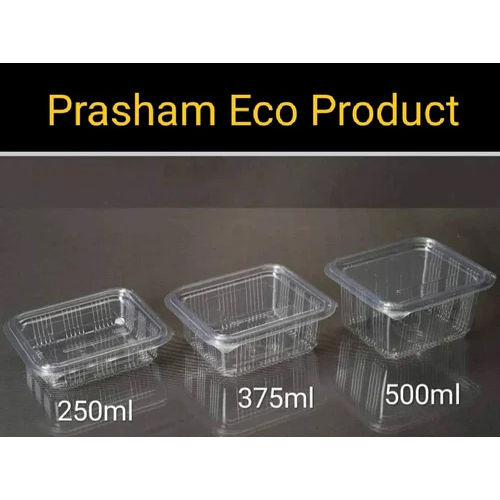 Eco-Friendly Pet Hinged Lid Container