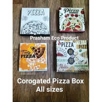 Corrugated Pizza Packaging Box - Laminated Material, Customize Size Available , Moisture-resistant Coated Paper With Polished Finish & Embossing