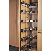 Silver Satin Pantry Corner - Material: Metal