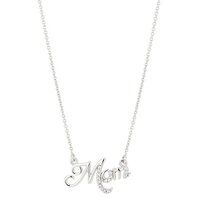 Mom Word Silver Pendant Necklace For Women