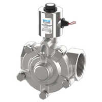 U Flow Pilot Operated Solenoid Valve - 1/2 Inch Size, 0.5 To 12 Kgf/cm2 Pressure | For Air, Water, And Gas Media In Industrial Applications