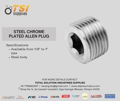 Steel Chorme Plated Allen Plug