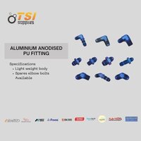 Aluminium Pu Fitting - Aluminium, 6-12 Mm, Silver With Blue Sleeve | Push-in, Nbr O-ring Seal, -20c To 60c, 0-10 Bar, Straight/elbow/tee