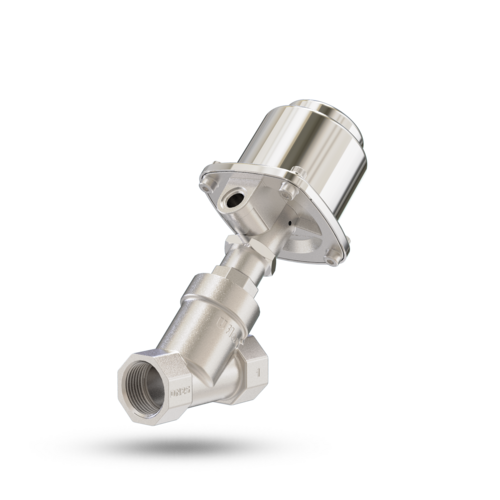 Pneumatically Controlled Y Type  Valve With SS Actuator (Angle Seated)