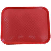 Red Fast Food Tray