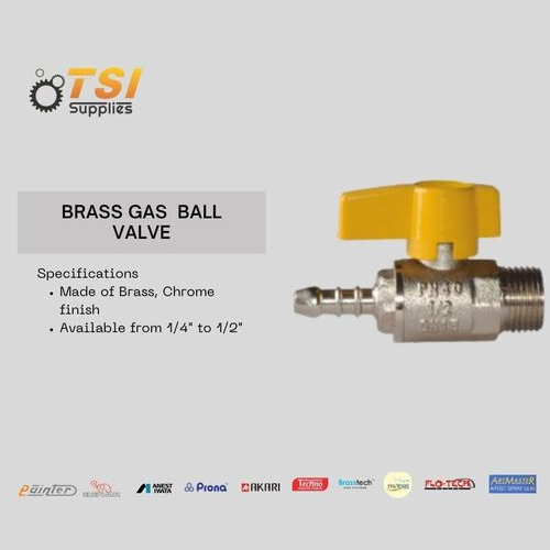 Gas Ball Valve - Brass - Caliber: Standard