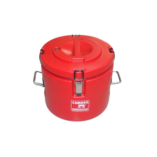 30 Ltr Red Round SS Isothermal Container