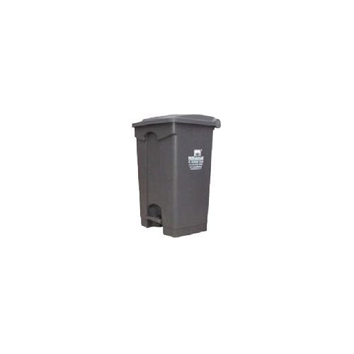 87L Grey Plastic Foot Control Waste Bin Hardness: Rigid