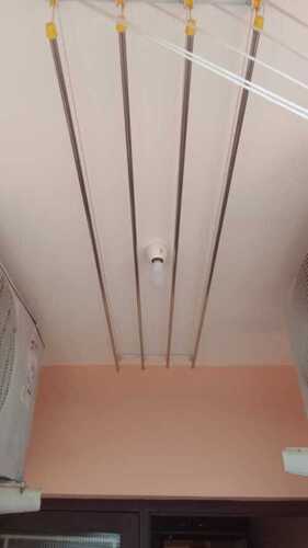 Ceiling mounted pulley type cloth drying hangers in Pazhayangadi Kerala