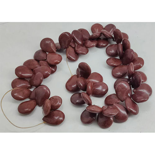 Brown Synthetic Stone Beads 25x18x8 Mm