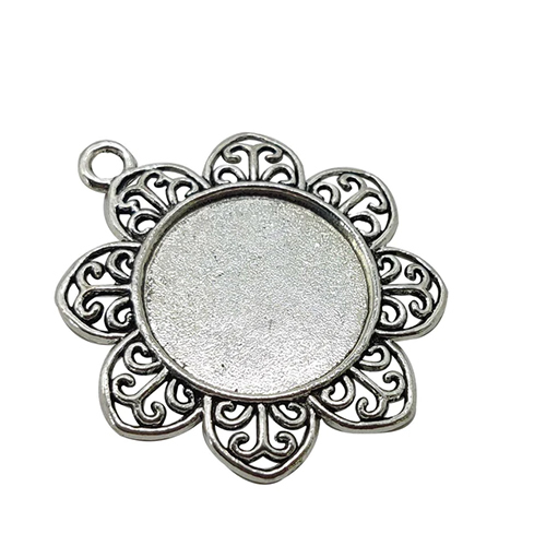 Metal Alloy Pendant Cabochon Bases