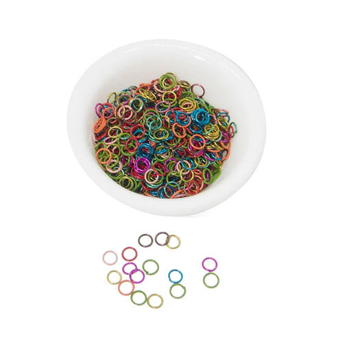 Colored Metal Jump Rings 6X0.8 Mm For Jewellery Making Crafts Weight: 13.2 Grams (G)