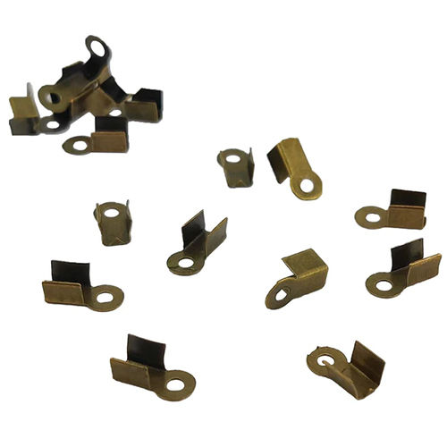 Iron Folding Cord End Guards Size: 9x3.5x3.5 Mm