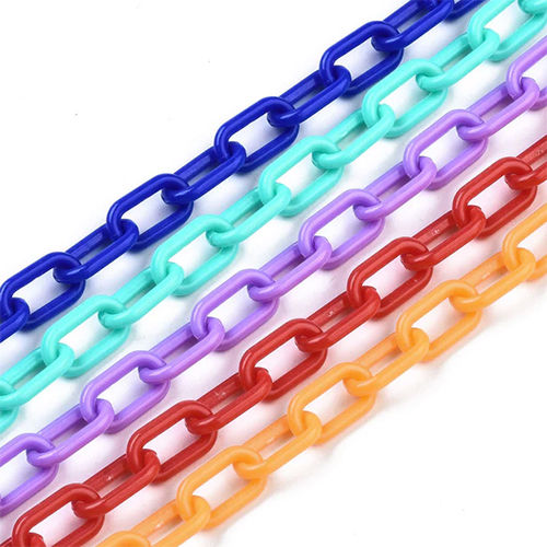 Acrylic Plastic Curb Chains For Bag Strap Mask Holder Lanyard Gender: Unisex