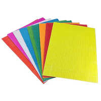 Corrugated Craft Paper (10 Sheets) - Paper Material, A4 Size 21x29.5 Cm, Round Shape | Unisex, Suitable For All Ages, Ideal For Diy Hobby Arts
