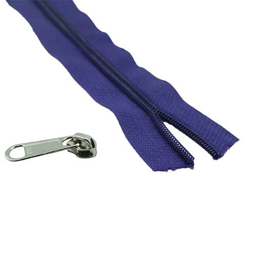 Purple Size 5 Nylon Sewing Zippers